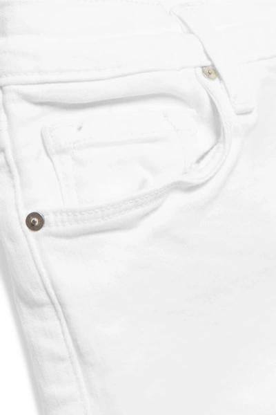 Shop J Brand 811 Mid-rise Skinny Jeans In White