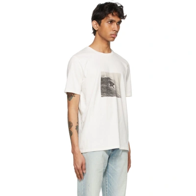 SAINT LAURENT 灰白色 SURFER T 恤