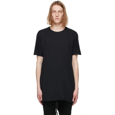 Shop Boris Bidjan Saberi Black Object-dyed T-shirt