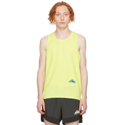 Nike Dri-fit 365 Men's Trail Running Tank In College Grey,light Lemon Twist | ModeSens