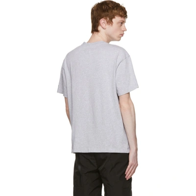 Shop A-cold-wall* Grey Essential T-shirt In Grey Melange