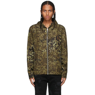 Shop Givenchy Black & Khaki Logo Graphic Jacket In 246-brown/khaki