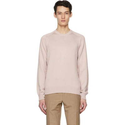 Shop Tom Ford Pink Silk Seamless Sweater In P02 Pink