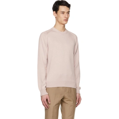 Shop Tom Ford Pink Silk Seamless Sweater In P02 Pink