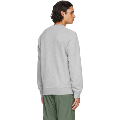 Shop Stone Island Grey Classic Crewneck Sweatshirt In V0m64 Melange Grey