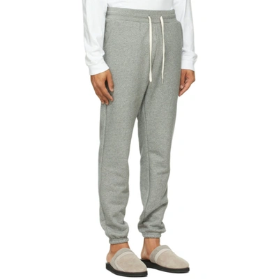 Shop John Elliott Grey La Lounge Pants In Dark Grey