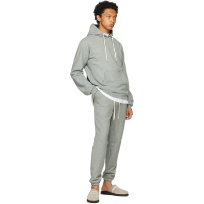 Shop John Elliott Grey La Lounge Pants In Dark Grey