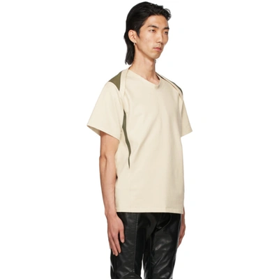 Shop Adyar Ssense Exclusive Off-white & Green Clementi T-shirt In Field/ivory
