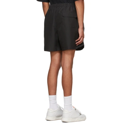 Shop Heron Preston Black Hp Print Shorts In Black White