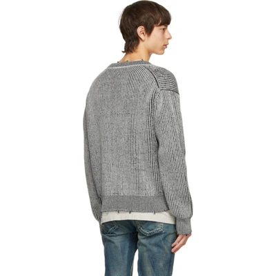 Shop John Elliott Grey Merino Wool Structure Cardigan In Ash