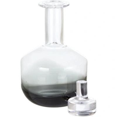 Shop Tom Dixon Black Tank Whiskey Decanter In Clear Grad