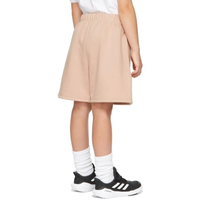 ESSENTIALS KIDS PINK FLEECE SHORTS 