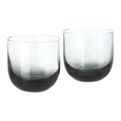 Shop Tom Dixon Black Tank Whiskey Glasses Set, 200 ml