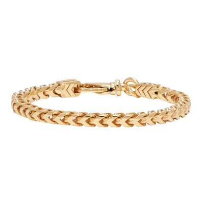 Shop Emanuele Bicocchi Gold Box Chain Bracelet