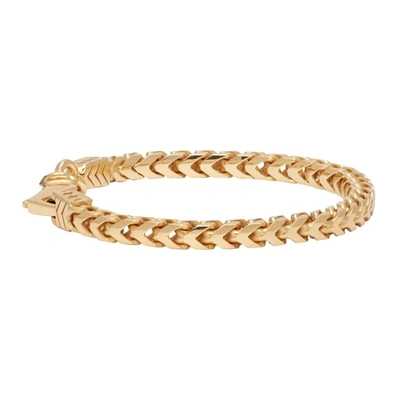 Shop Emanuele Bicocchi Gold Box Chain Bracelet