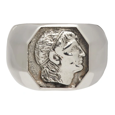 Shop Emanuele Bicocchi Silver Caesar Ring