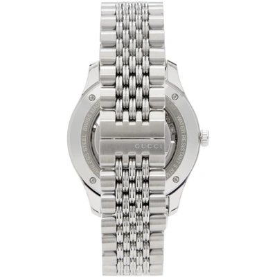 Shop Gucci Silver 40mm G-timeless Watch