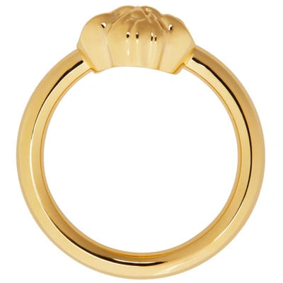 Shop Versace Gold Medusa Ring In D00o Gold