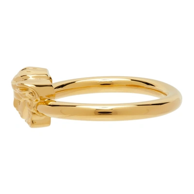 Shop Versace Gold Medusa Ring In D00o Gold