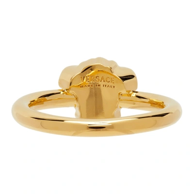 Shop Versace Gold Medusa Ring In D00o Gold