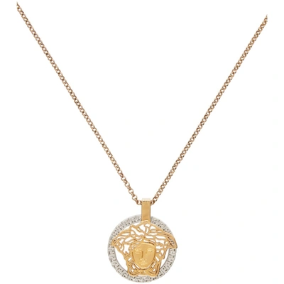 Shop Versace Gold Medusa Touch Necklace In 4j080 Gold
