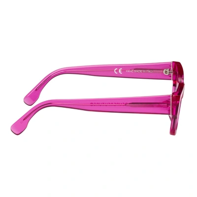 Shop Retrosuperfuture Pink Roma Sunglasses In Strapazzo