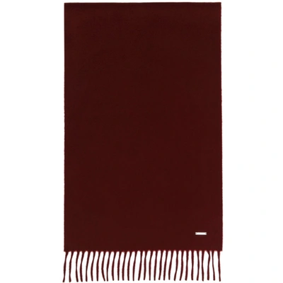 Shop Loro Piana Red Cashmere Grande Unita Scarf In R674 Currant Jam