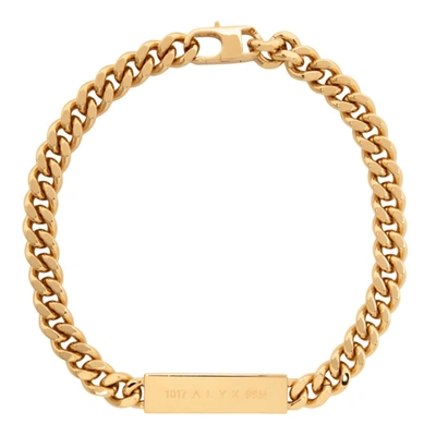 Shop Alyx Gold Id Necklace In Gold Shinygld0003