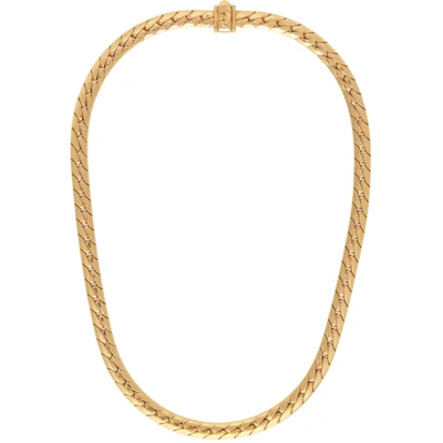 Shop Emanuele Bicocchi Gold Herringbone Chain Necklace