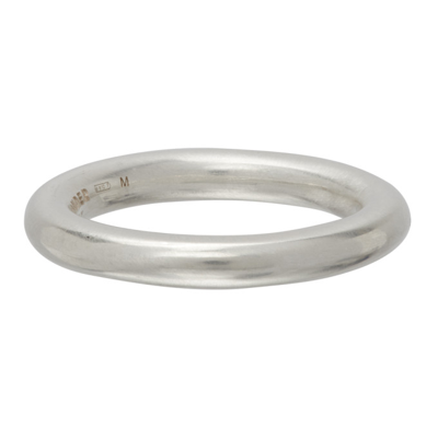 Shop Jil Sander Silver Classic Ring In 043 Silver