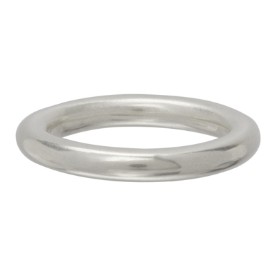 Shop Jil Sander Silver Classic Ring In 043 Silver