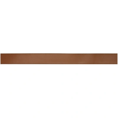 Shop Burberry Reversible Black & Brown Monogram Motif Belt In Black/tan