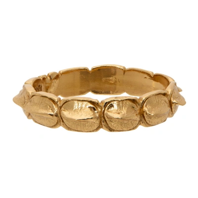 Shop Emanuele Bicocchi Gold Croc Ring