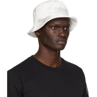 Shop Dolce & Gabbana Off-white & Grey Camo Bucket Hat In Hwrwi Camouflage F.b