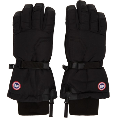 Shop Canada Goose Black Down Arctic Gloves