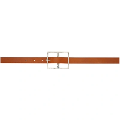 Shop Bed J.w. Ford Tan Big Buckle Belt In Camel