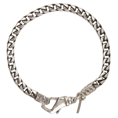 Shop Emanuele Bicocchi Silver Box Chain Bracelet
