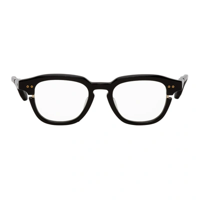 Shop Dita Black Lineus Glasses