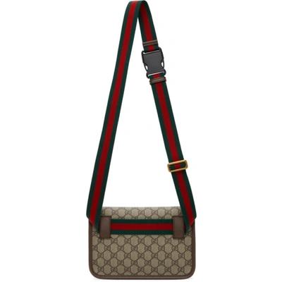Shop Gucci Beige Neo Vintage Gg Supreme Belt Bag In 8745 B.eb/n.acero/vr