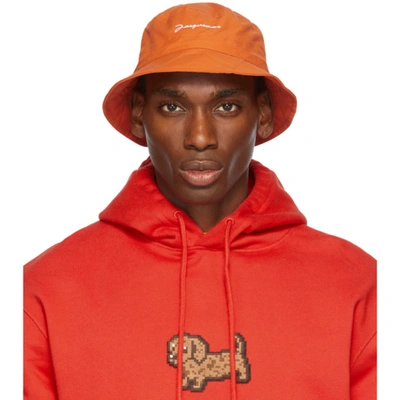 Jacquemus Orange La Montagne 'le Bob Picchu' Bucket Hat | ModeSens