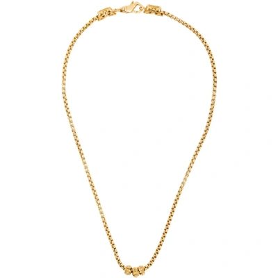 Shop Emanuele Bicocchi Gold Round Chain Necklace In Gold Plated