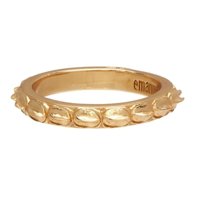 Shop Emanuele Bicocchi Gold Croc Ring