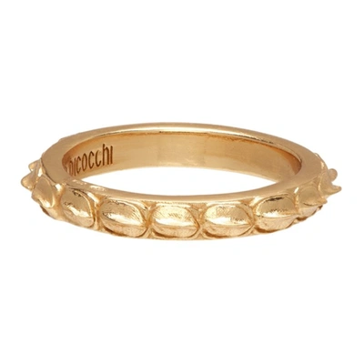 Shop Emanuele Bicocchi Gold Croc Ring