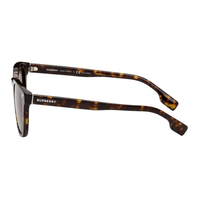 Shop Burberry Tortoiseshell Square Sunglasses