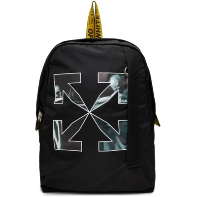 Shop Off-white Black Caravaggio Arrows Easy Backpack