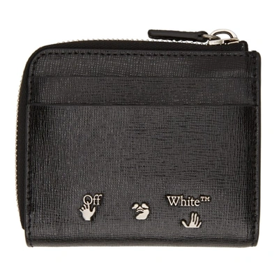 Shop Off-white Black 3d Diag Zip-around Wallet