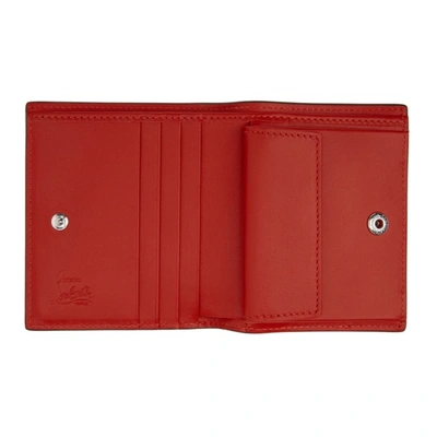 Shop Christian Louboutin White & Red Loubi Wallet In H661 Loubi