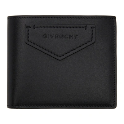 Shop Givenchy Black Antigona Bifold Wallet In 006 Black/n