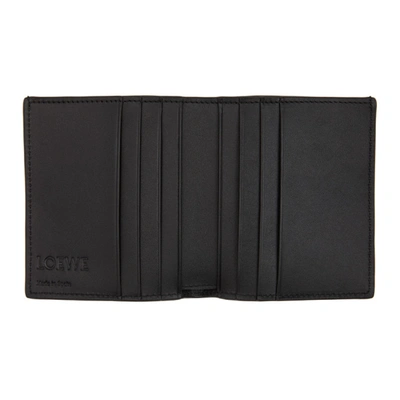 Shop Loewe Black Vertical Bifold Wallet In 1100 Black