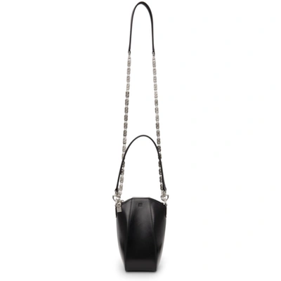 Shop Givenchy Black Vertical Mini Antigona Crossbody Pouch In 001-black
